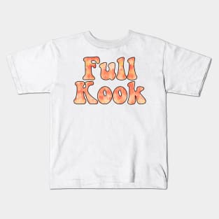 Tie Dye Orange Full Kook Kids T-Shirt